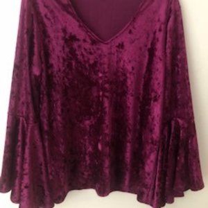 ZAC & RACHAEL Burgundy Top